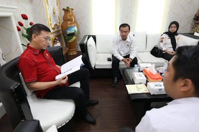 Pokdarkamtibmas Lakukan Kunjungan Ke Kantor Ketua DPRD Kota Medan Hasyim S.E