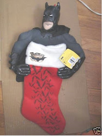 Batman bust Christmas stocking