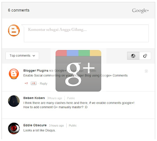 Cara Mengaktifkan/Memasang Google Plus Comments Di Blogger - Kelebihan dan Kekurangan