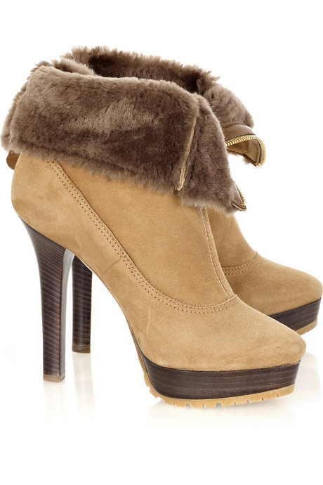 Trixie Suede Shearling Ankle