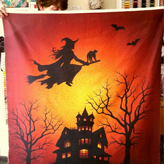 Hoffman Halloween panel for sale at More Sewing