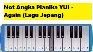 Not Angka Pianika YUI - Again (Lagu Jepang) - CalonPintar.Com