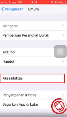 Selanjutnya pilih Aksesibilitas