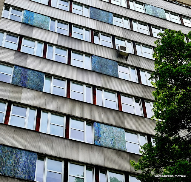 Warszawa Warsaw ceramika ceramiki warszawskie mozaiki politechnika warszawska wydział inżynierii płyty mozaikowe lata 70 1976