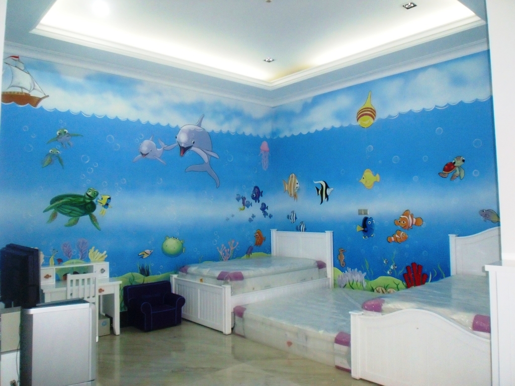  Lukisan  Mural Ruangan 3d  Hitam Putih Mural 3D  Indonesia