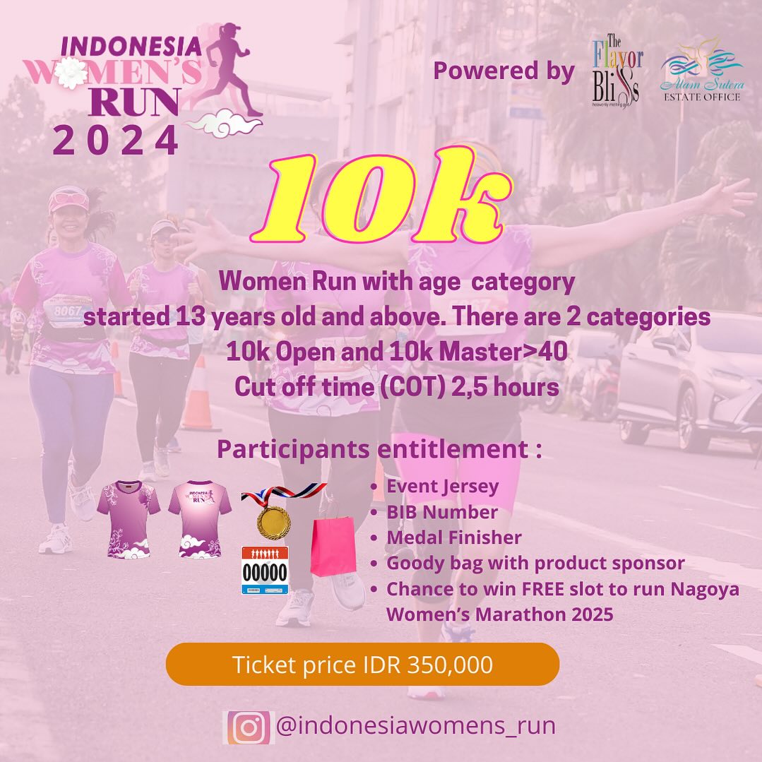 10K 👟 Indonesia Women's Run 2024