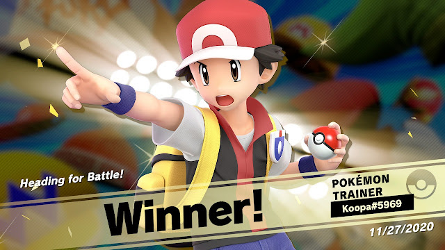 Pokémon Trainer winner champion Super Smash Bros. Ultimate event tourney mode Heading for Battle!