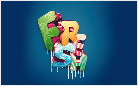 3d Text Photoshop2