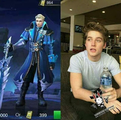 20 Gambar  Foto karakter Asli  para pemain Mobile  Legends  