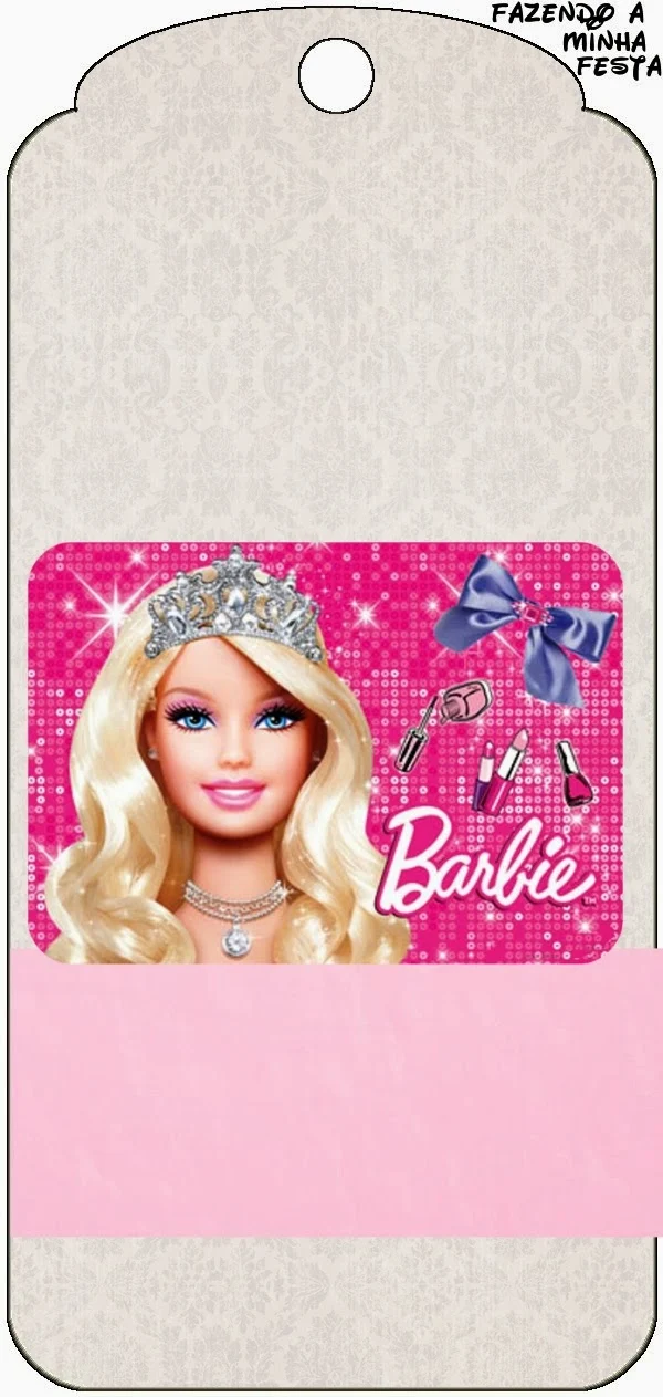  Barbie Life Style Free Printable Tea Bag.