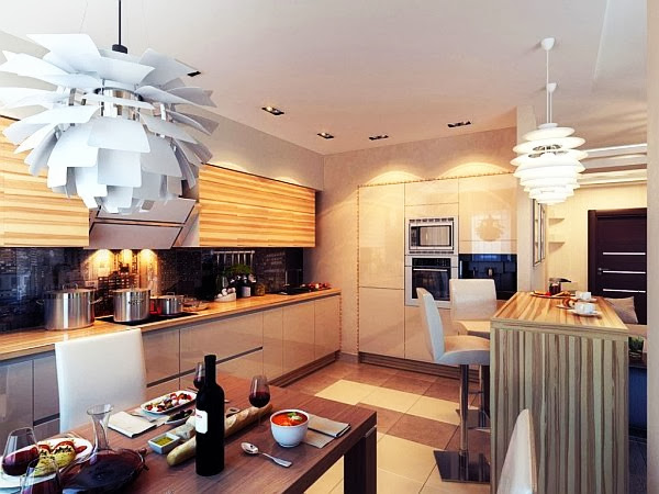 White Kitchen Design Ideas Lighting Perfect