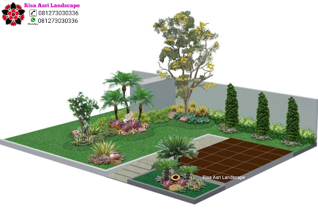 Desain 3d Taman Garden Landscape - Risa Asri Landscape