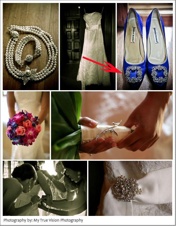 it was brought to our attention that the Blue Satin Manolo Blahnik wedding