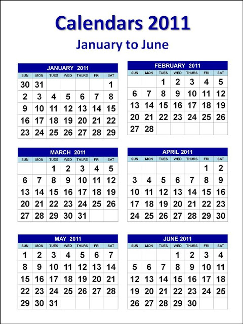 june 2011 calendar page. 2011 Calendar In One Page.