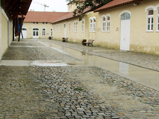 Pátio interior da Casa da Arquitetura em Matosinhos