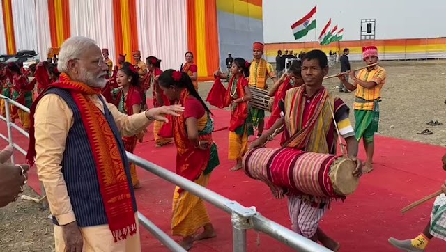 Prime Minister Narendra Modi attends celebrations on signing of Bodo Peace Accord at Kokrajhar in Assam