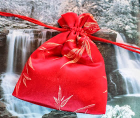 Silk bag with a special gift ~ Cynthia's blog anniversary :: All Pretty Things