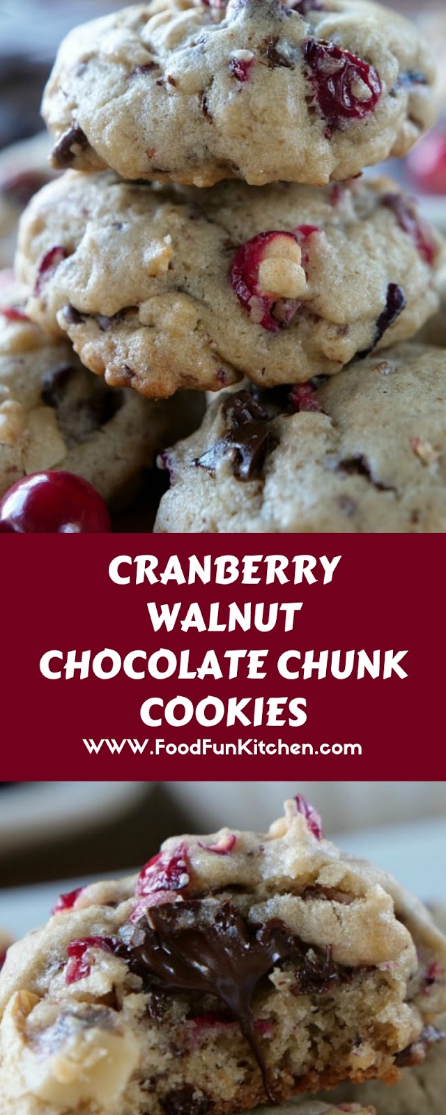 CRANBERRY WALNUT CHOCOLATE CHUNK COOKIES