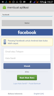 membuat aplikasi untuk sembunyikan facebook