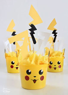 ideas de centros de mesa pikachu fiesta pokemon