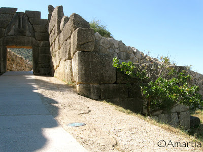 Porte des lions Mycènes  Argolide Peloponnese Grèce