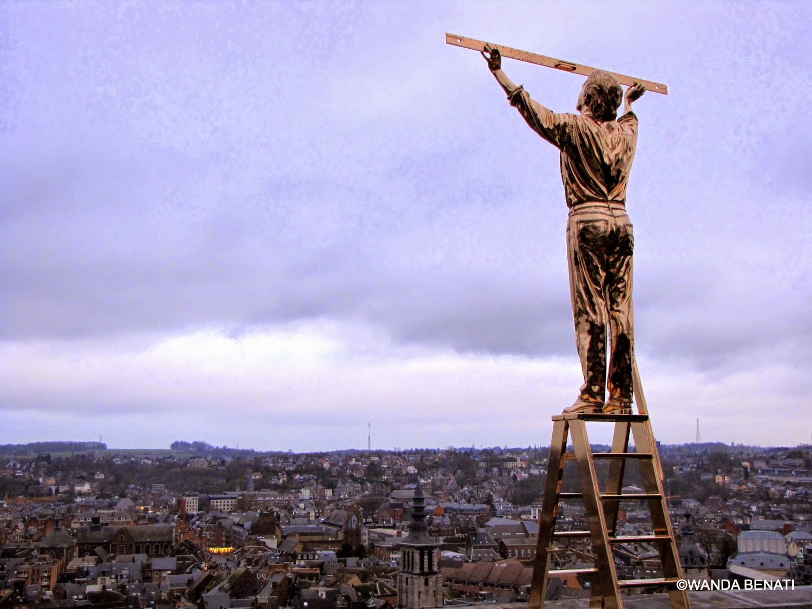 Jan Fabre, scultura esposta alla Cittadella di Namur