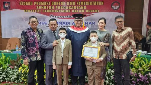 Sekda Padang Andree Algamar Resmi Sandang Gelar Doktor Ilmu Pemerintahan