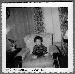 David Ocker - age 7.5 months (1952) sitting in the same chair