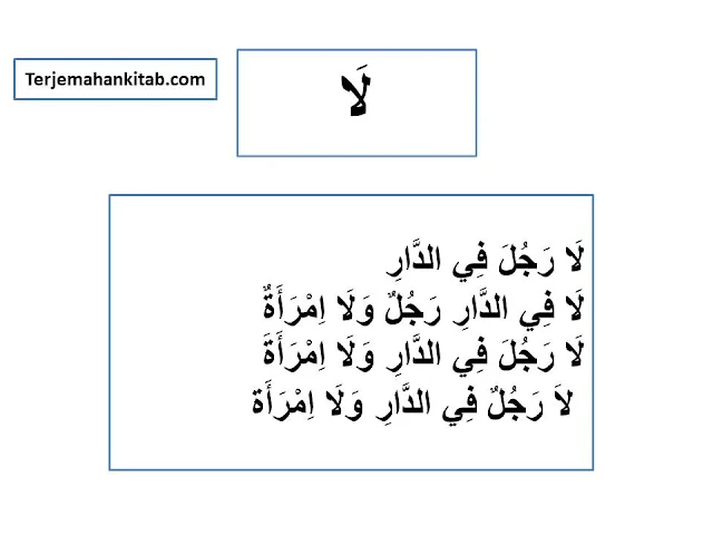 Terjemahan Bab Laa  - Kitab Al Jurumiyah beserta Bagan dan Penjelasan