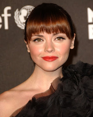 Christina Ricci Haircuts with bangs for 2009 fall