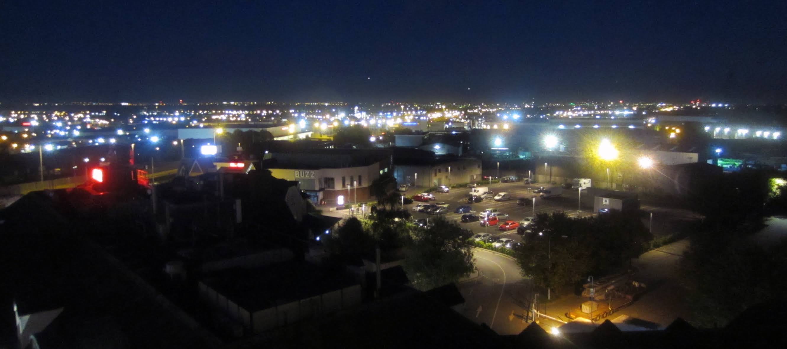 View from the Red Cow Moran Hotel in Dublin