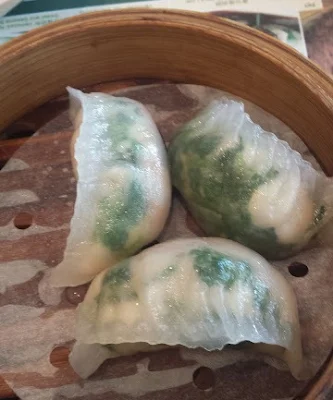 Tim Ho Wan Spinach dumpling with shrimp