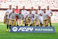 SEVILLA F. C. Temporada 2023-24. Ivan Rakitić, Marko Dmitrović, Sergio Ramos, Djibril Sow, Loïc Badé, Rafa Mir. Lucas Acosta, Suso, Jesús Navas, Adrià Pedrosa, Óliver Torres. SEVILLA F. C. 1 🆚 U. D. LAS PALMAS 0 Domingo 17/09/2023, 18:30 horas. Campeonato de Liga de 1ª División, jornada 5. Sevilla, estadio Ramón Sánchez Pizjuán: 40.578 espectadores. GOLES: ⚽0-1: 71’, Dodi Lukébakio