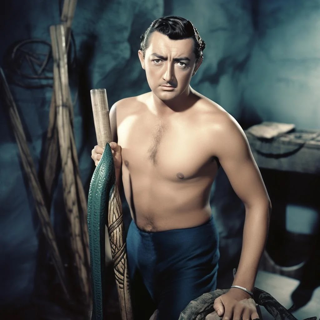 Robert Mitchum como o Namor