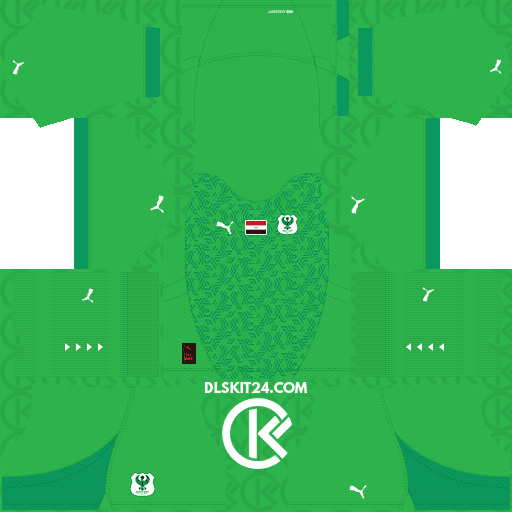 Al Masry SC DLS Kits 2025 Puma Released - Dream League Soccer Kits (Home)