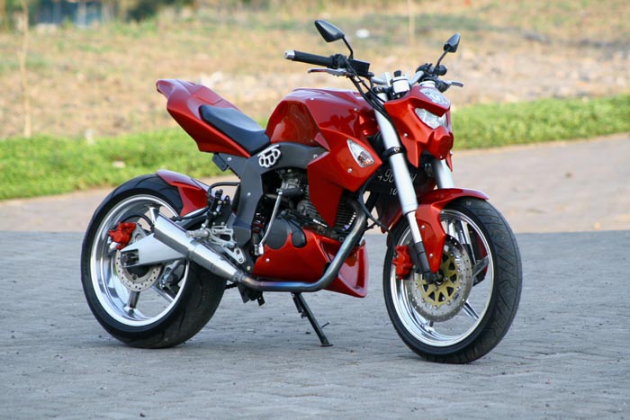 Gambar modifikasi Honda Tiger Street Fighter yang say maksud dari  title=