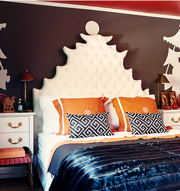 Mary McDonald Asian inspired Bedroom Modern