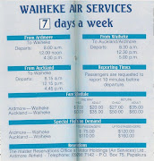 On the 1st of June 1986 the air service was rebranded with the trading name . (waiheke air services )