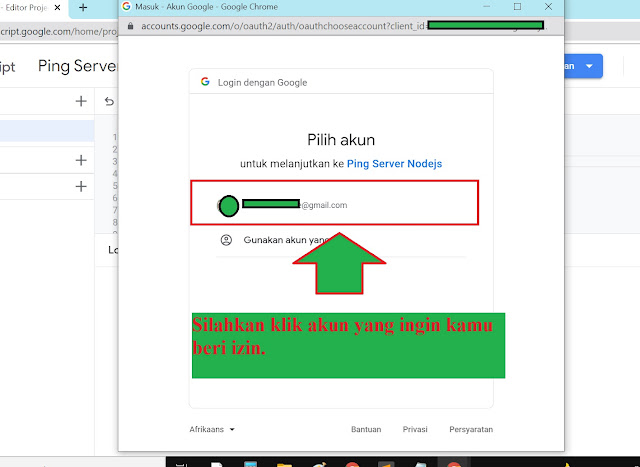 notif tinjau izin google script