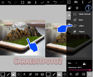 Cara edit foto 3D efek picsart