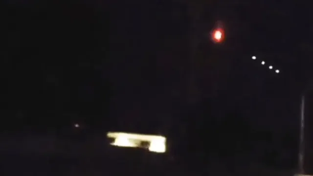 Red Orb UFO with another 4 UFOs over San Diego CA USA 2023.