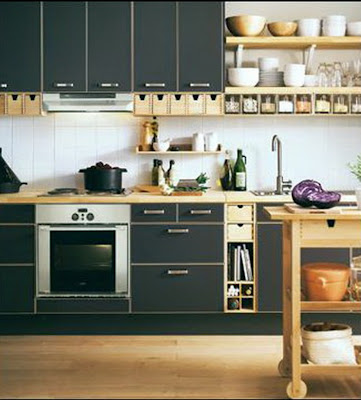 Inspiration For Modern Minimalist Kitchen Design With Green Kitchen