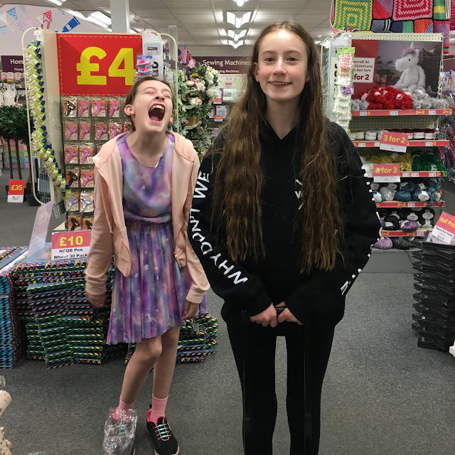 stephs two girls in hobbycraft