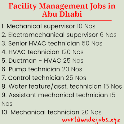 Facility Management Jobs in Abu Dhabi