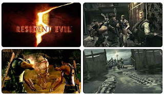 Screenshots of the Resident evil 5 for Android tablet, phone.