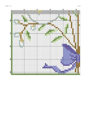 schema punto croce pasqua