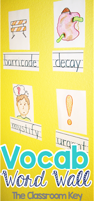 vocabulary word wall