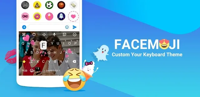 تنزيل  Facemoji Emoji Keyboard pro  قم بتخصيص لوحة مفاتيح أندرويد