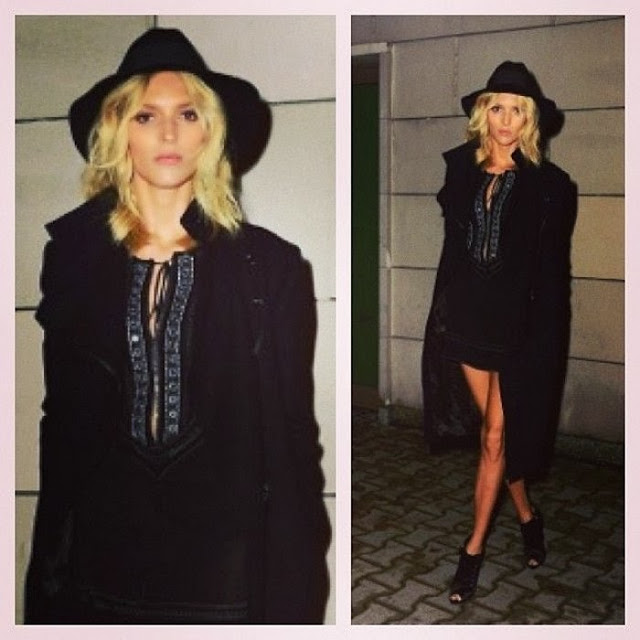 Anja Rubik in total look Roberto Cavalli allo show Poland Next Top Model