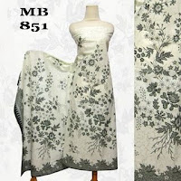 motif kain batik kembang hijau